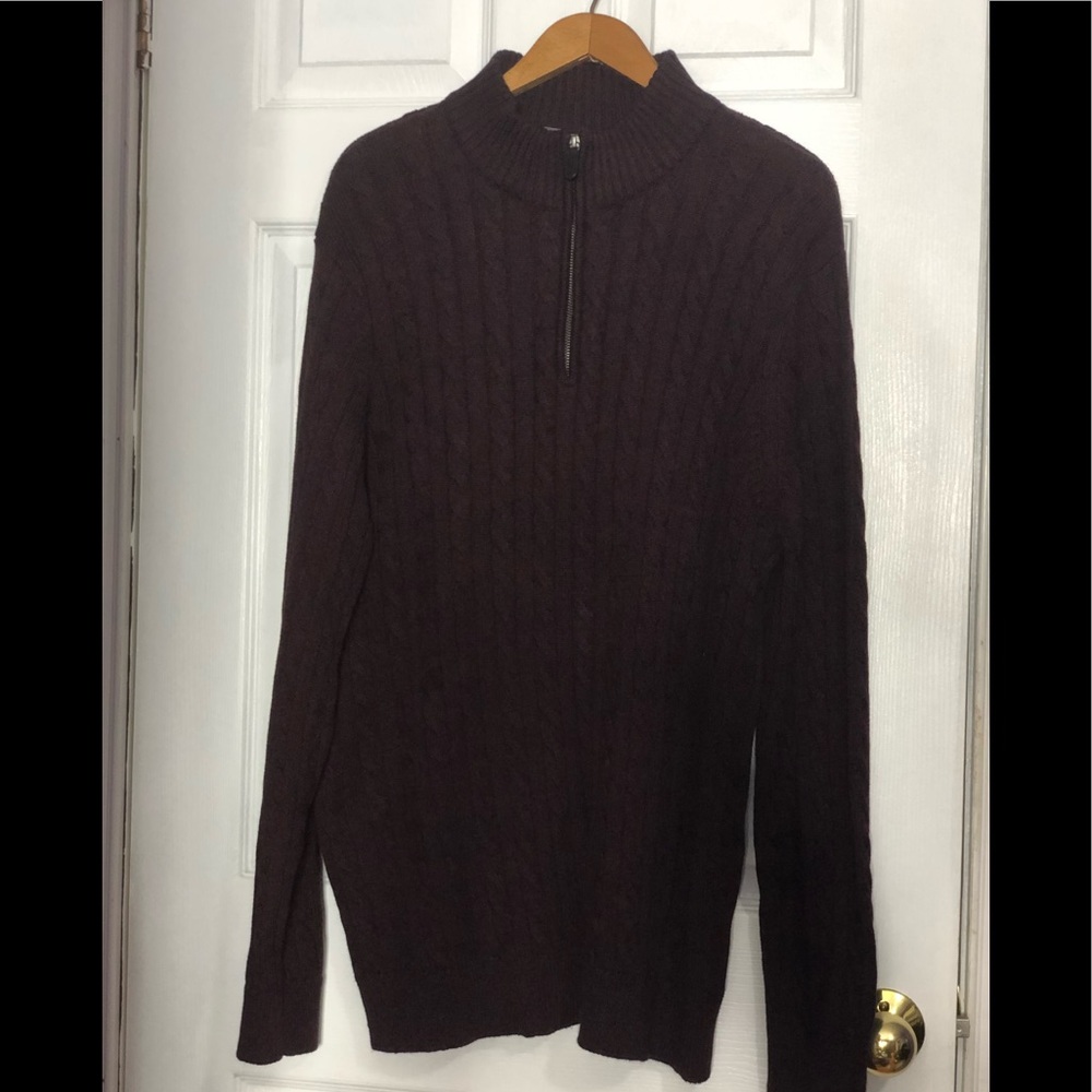 New Men’s Denver Hayes Burgundy Sweater NWOT